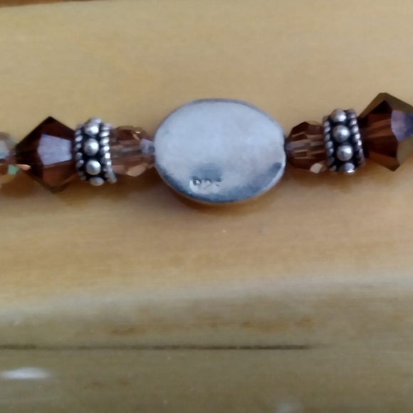 Swarovski Crystal and Silver Bead Bracelet - Picture 7 of 8